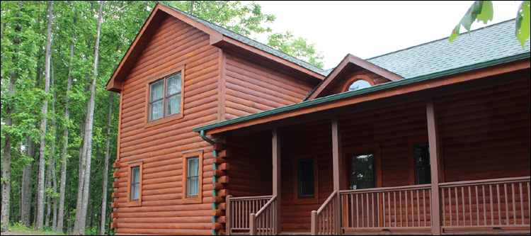 Log Home Staining in Dugspur, Virginia