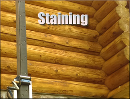  Carroll County, Virginia Log Home Staining